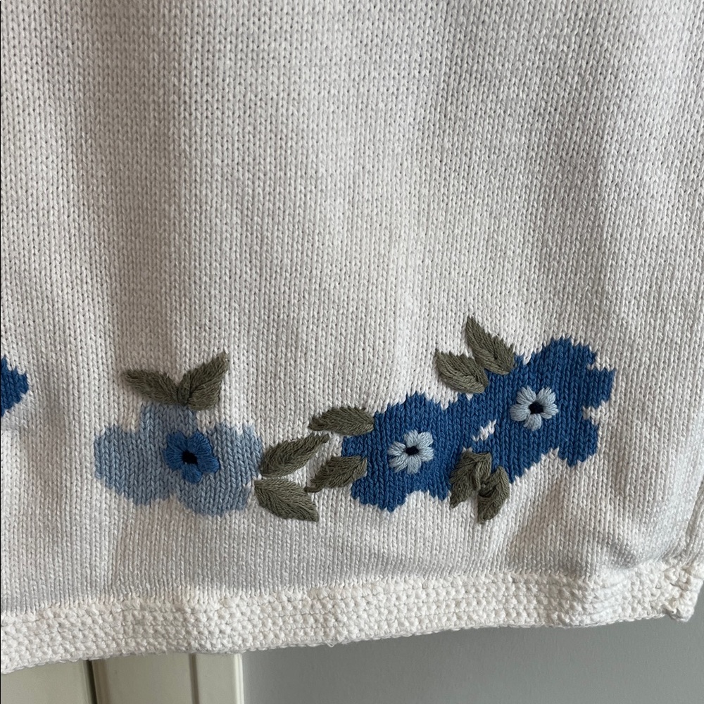 Northern Reflection Floral Knit Vest XL - Picture 6 of 9